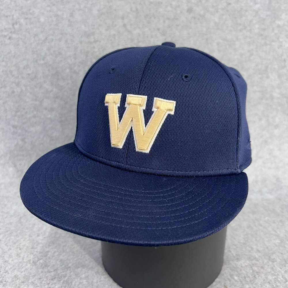 Bentonville West Wolverines OC Sports Fitted Cap Navy Gold W Logo S/M